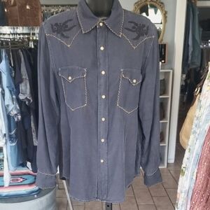 Ryan Michael Silk Blend Shirt, S